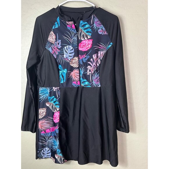 Muslim Swimsuits Hijab Fully Covered Swim Wear Burkini Modest Islamic Arabic 2XL - Picture 2 of 4